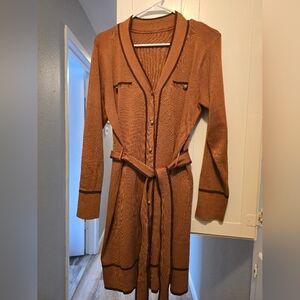 Button Down Sweater Dress